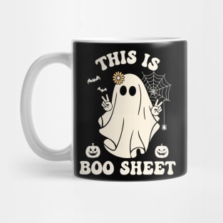 Funny Halloween Boo Ghost Costume This is Some Boo Sheet 2023 Mug